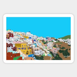 Santorini, Greece Magnet